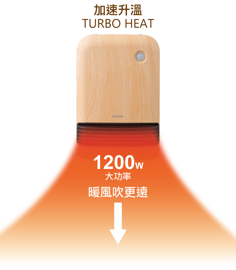 生活工場｜*IRIS 大風量陶瓷電暖器JCH-12TD4粉色